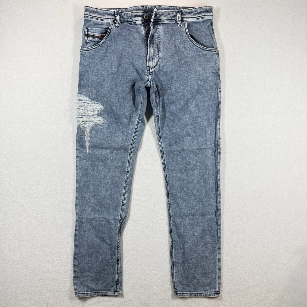 Diesel Jeans Mens 34x32 Krooley-T Relaxed Tapered Stretch‎ Acid Wash Sweatpants